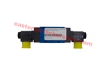Landoll pneumatic valve, 4-way - 3 positions.   Part# 3-843-010015.  Towing, trailer, trailor, transport, transportation, construction, agriculture, OEM, road, tractor, truck, hauling, hydraulic, tail, slide, axle, axel, control, handle, handles, valves.