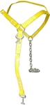 Coated basket strap with chain ends and T hooks.  Great for holding vehicle tires securely to the wheel lift.  1" wide.  Strap, ratchet, t, r, j, s, hook, chain, bus, lift, wrecker, carrier, rollback, flatbed, towing, transport, parts, accessories,