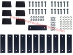 Jerr Dan Carrier wear pad kit Part# 9577650038.   Fits 5 and 10 ton transporter and wrangler II and III carriers.  Comes with wear pads, hardware, and installation instructions.  Rollback / Flat bed slide pad kit.