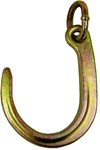 Short J hook wtih link, Grade 70. Towing, transport, recovery, parts, accessoires, tow, carrier, roll, back, wrecker, flat, bed, winch, hook, ramsey, wench, hooks, grab, chains, cargo, tie, down, assembly, jerr dan, century, miller, saftey, j, r, t,