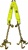 Adjustable V-strap with chain and hook clusters.  V, vstrap, hooks, grade 70 ba products b/a products strap, wrecker, carrier, tie down setups jerr dan jerrdan jerr-dan awdirect aw direct aw-direct towing parts towing equipement towing supplies toe tow