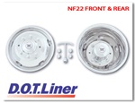 FORD D.O.T liner Wheel Simulator Set.  Fits 04-Current F-650 (19.5" 8 lug). D.O.T Liner chrome wheel covers.  Staineless steel wheels, covers, caps, phoenix usa, alcola, towing parts, accessories, equipment.  Truck accessories, aluminum wheels, jerr dan