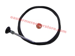 Economy PTO push-pull cable with shift knob.PTO push-pull cable with shift knob.  This PTO remote control cable allows in-cab control of your PTO.  Most commonly used on wreckers, carriers, fire trucks, and dump trucks.  Power take off, engagement, dis en