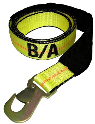 NEW Wrecker Straps 2 X 7FT W/TWISTED SNAP HK 10K ADJUSTABLE END STRAP TIEDOWN