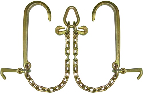 V-Chain with long J-hooks and mini J-hooks - Grade 70. V, chain